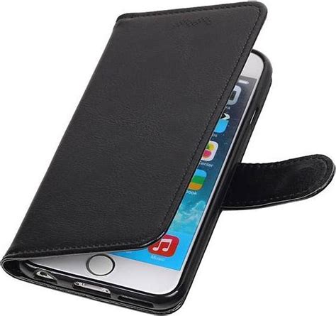 Iphone 6 6s Hoesje Zwart Bookcase Iphone 6 6s Flipcase