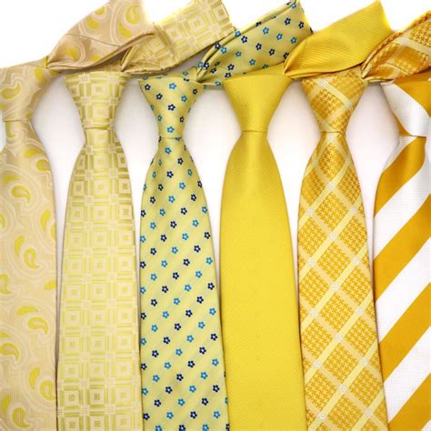 Buy Yellow Classic 100 Silk Mens Ties Various Patter