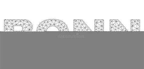 Polygonal 2d Bonn Text Tag Stock Vector Illustration Of Object 148743304