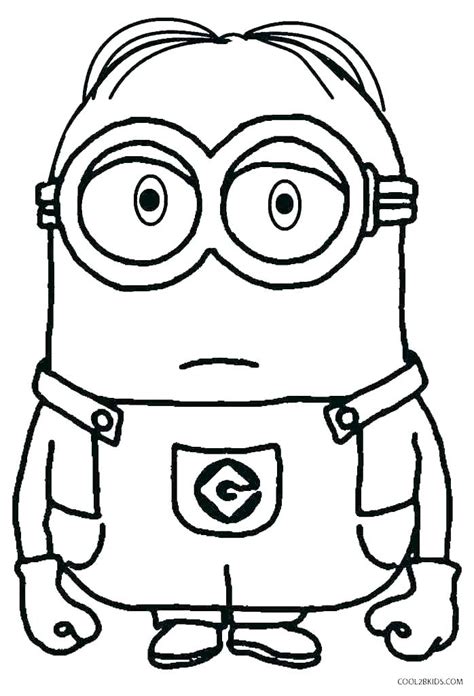 Minion Outline Drawing Free Download On Clipartmag