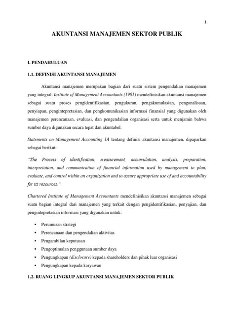 Tujuan akuntansi sektor publik adalah memberikan informasi yang berguna untuk mengendalikan manajemen dan pertanggungjawaban. Makalah Akuntansi Manajemen Sektor Publik Pdf - Contoh Makalah