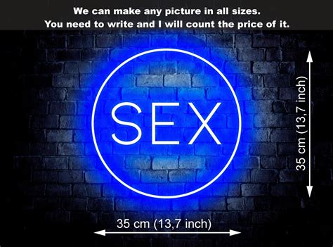 Sex Neon Signsex Wall Decorsex Wall Artneon Sign Wall Etsy