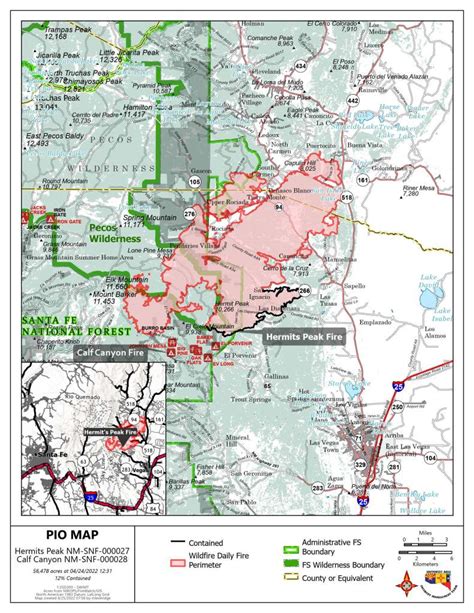 Calf Canyon And Hermits Peak Fires April 25 2022nm Fire Info