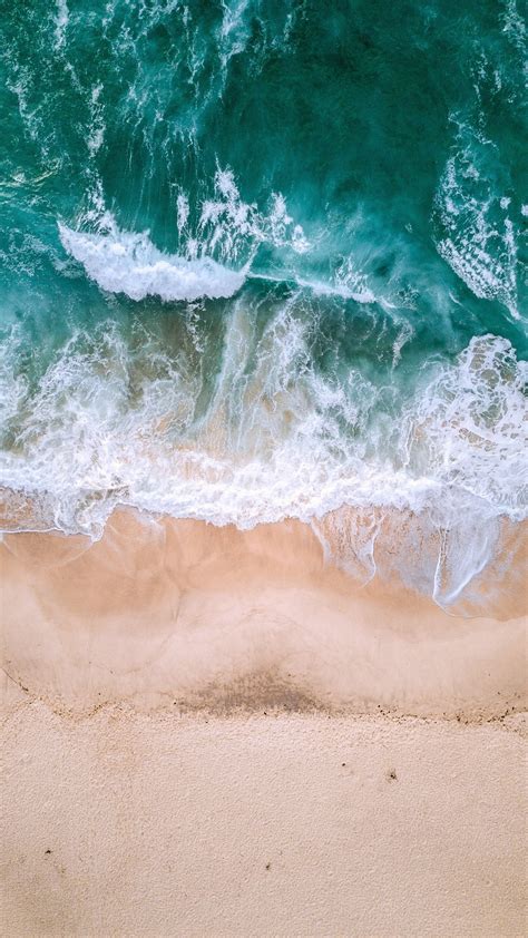 Ocean Aerial View Surf Wallpaper 1080x1920