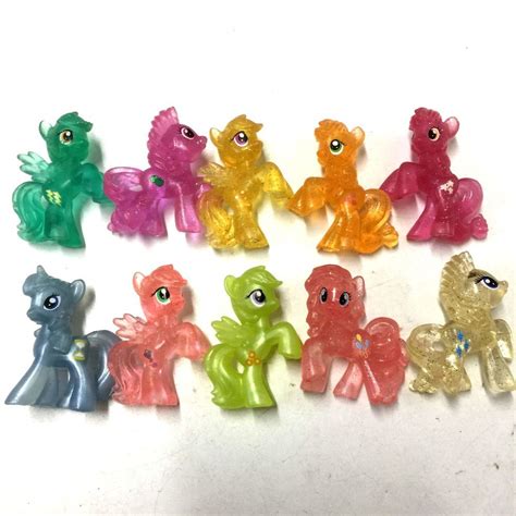 Lot 10pcs My Little Pony Blind Bag Friendship Is Magic Clear Mlp Figure