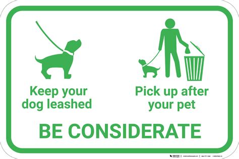 Pick Up After Your Dog Sign Petswall