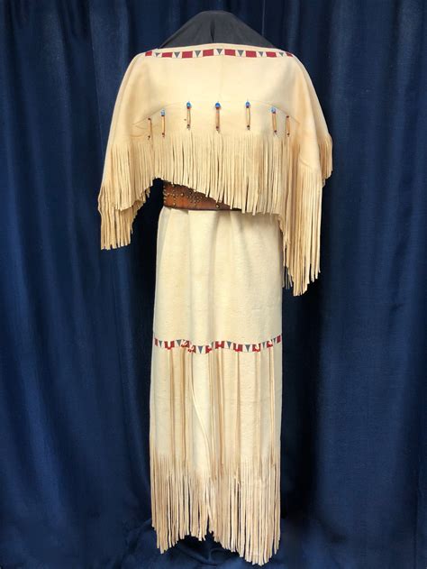 Buckskin Deerskin Native American Dress Plains Indian Etsy