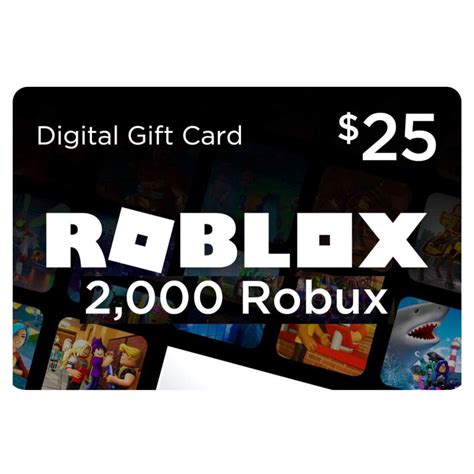 Roblox 25 T Card 2000 Robux