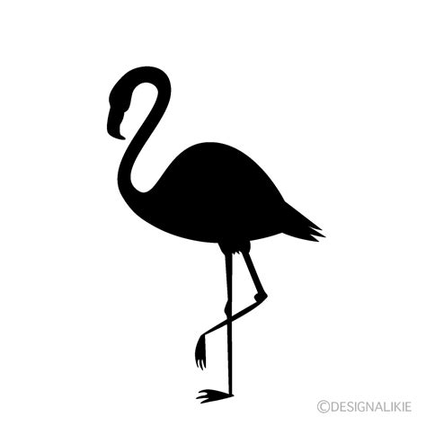 Cartoon Flamingo Silhouette Eps Ai And Other Cartoon Flamingo