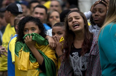 photo gallery brazil fans in tears after germany s defeat multimedia ahram online
