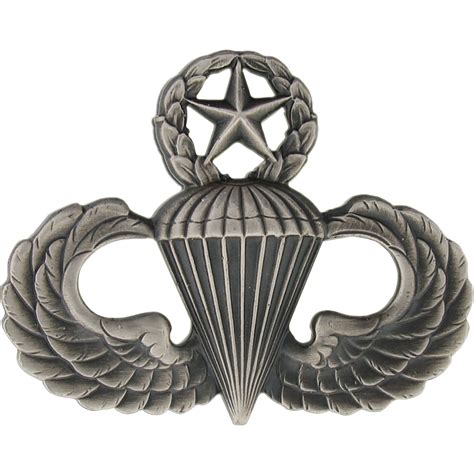 I said, no thank you. Army Badge, Regular Size Spec, Master Parachutist | Badges, Silver Oxide | Military | Shop The ...