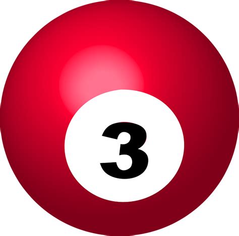 Pool Ball Number 3 Sphere · Free Vector Graphic On Pixabay