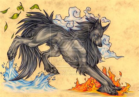 Elemental Wolves Elemental Wolf By Quinneys On Deviantart Mystical