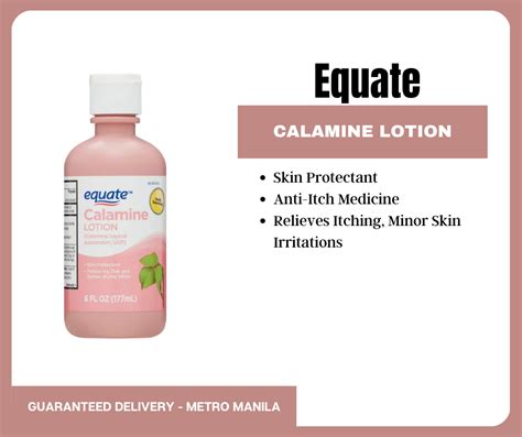 Equate Calamine Lotion For Itching And Rash Relief 6 Floz177ml