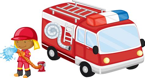 Fire Engine Cartoon Original Size Png Image Pngjoy