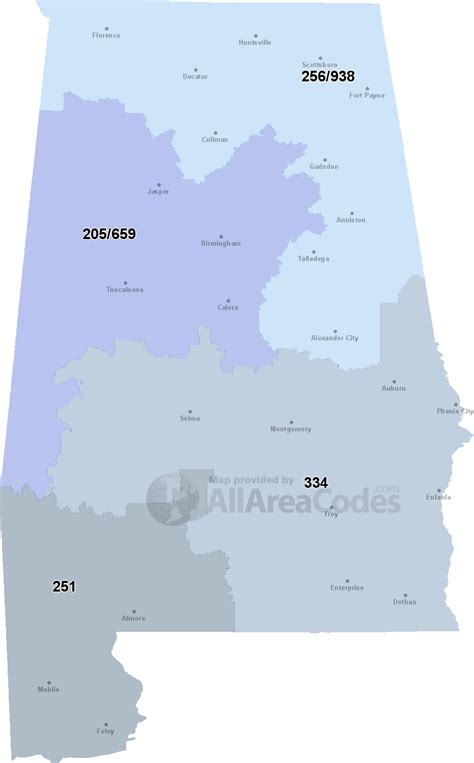 205 Area Code Location Map Time Zone And Phone Lookup