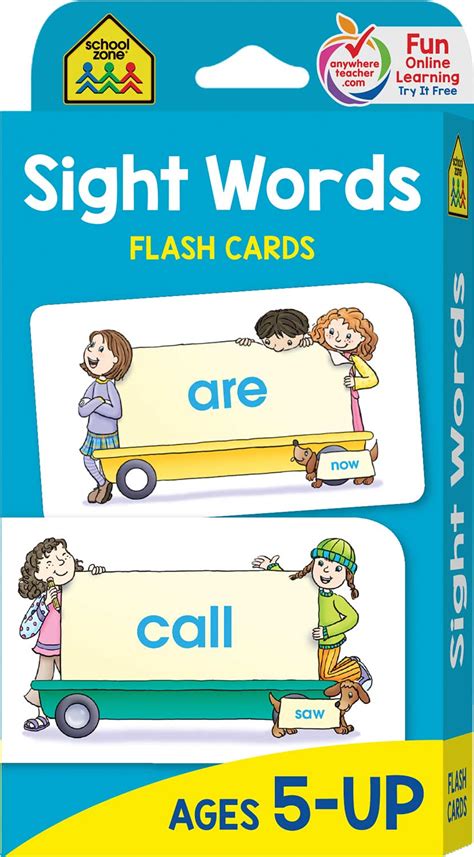 Choose a sight word card and read a story together. Sight Words Flash Cards | 5+ - Raff and Friends