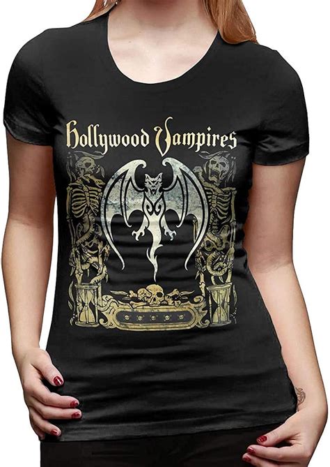 Hollywood Vampires Shirt Womens Cotton Short Sleeve T Shirt Classic