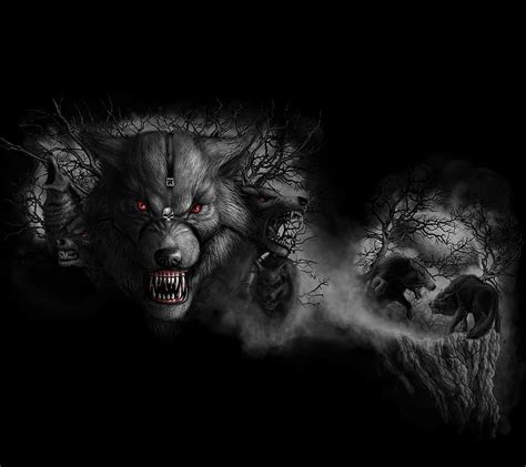1920x1080px 1080p Free Download Wolf Pack Art Beast Dark Death