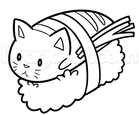 Explore 623989 free printable coloring pages for your kids and adults. How to Draw Sushi Cat, Step by Step, Characters, Pop ...