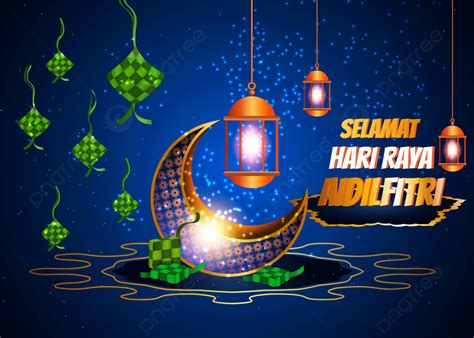 Hari Raya Aidilfitri Premium Look Colorful Background Design Islamic
