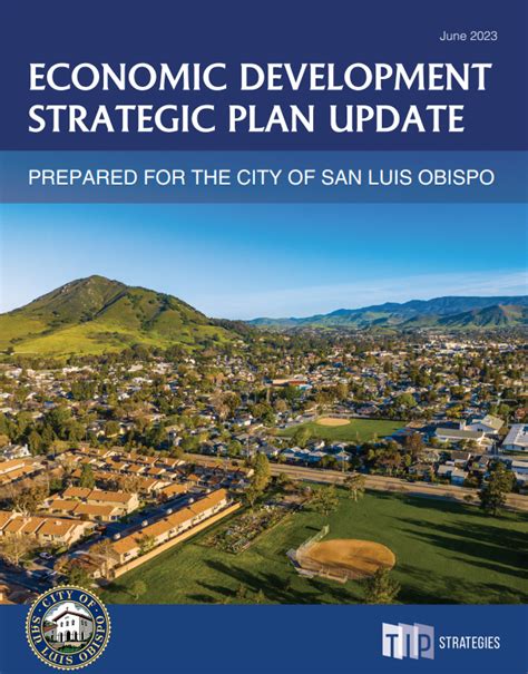 Economic Development Strategic Plan City Of San Luis Obispo Ca