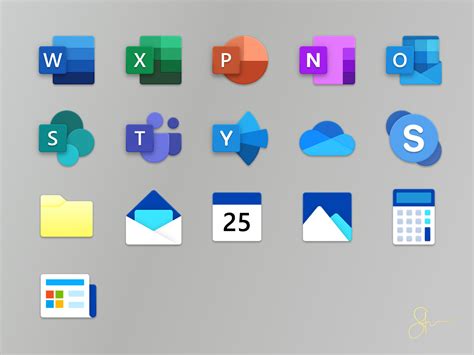 New Office Windows Apps Icons By Steven Mancera On Dribbble