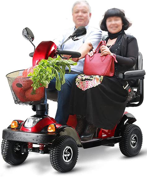 4 Wheeled Mobility Scooter For Adults Load 200kg Two Seater Heavy Duty