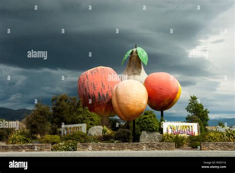The Iconic Colourful Giant Fruit A Symbol Of Cromwell Otago New