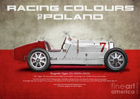 Bugatti 35b Poland Painting By Raceman Decker Fine Art America