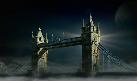 London Bridge During Nighttime Hd Wallpaper Wallpaper Flare