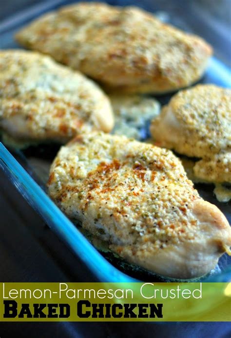 Lemon Parmesan Crusted Baked Chicken Aunt Bees Recipes