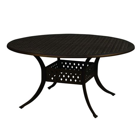 Cloud Mountain Outdoor Patio Table Round Cast Aluminum Dining Table 48