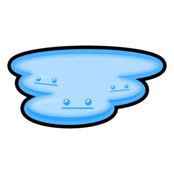 Puddle clipart liquid water - Pencil and in color puddle ...