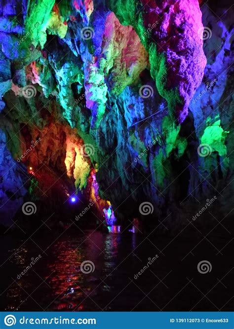 Colorful Cave Stock Image Image Of Lights Colorful 139112073