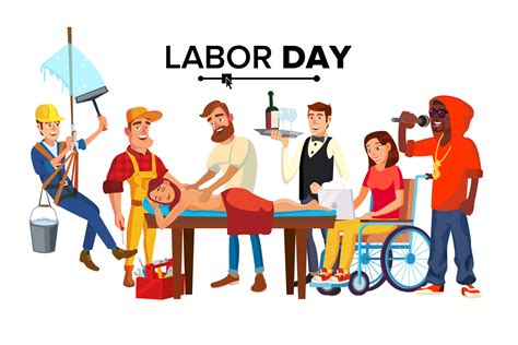 Labor Day Vector People Occupation Gráfico Por Pikepicture · Creative