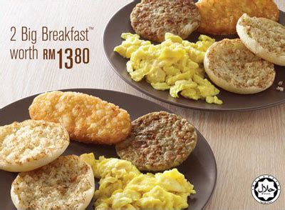 The mcdonald's breakfast menu includes all your favorite breakfast items! Giveaway: FREE 2 Big Breakfast @ McDonald Malaysia ...
