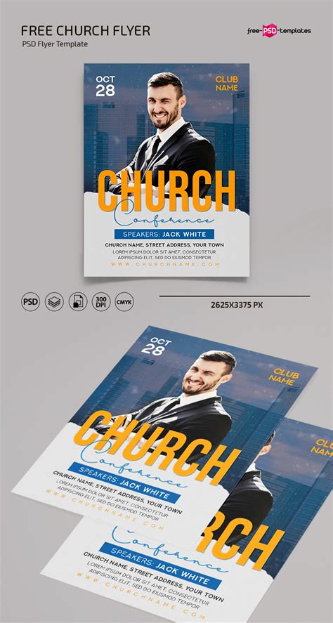 Free Psd Church Flyer Templates Printable Templates