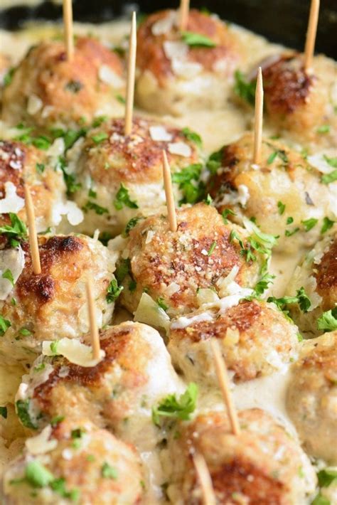 Garlic Parmesan Turkey Meatballs Will Cook For Smiles