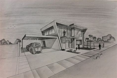 15 Modern House Drawing Design References Uppress