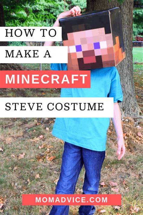 How To Make A Minecraft Steve Costume For Halloween Momadvice
