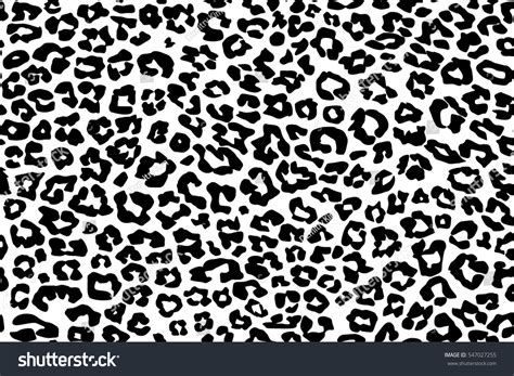 Leopard Pattern Texture Repeating Seamless Monochrome Stock Vector