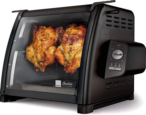 Ronco Showtime Large Capacity Rotisserie And Bbq Oven Modern Edition Simple Switch Controls