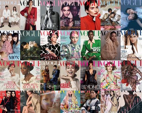 Vogue Cover Wall Collage Kit Vogue Collage Kit Magazine Etsy