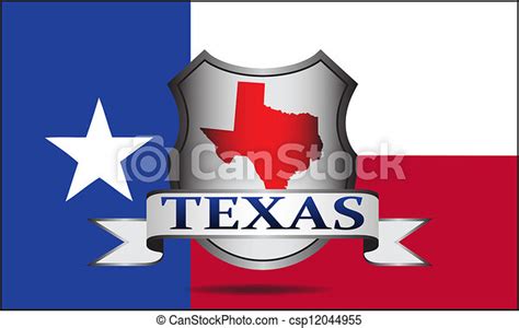 Mapa Estatal De Texas Bandera Y Nombre