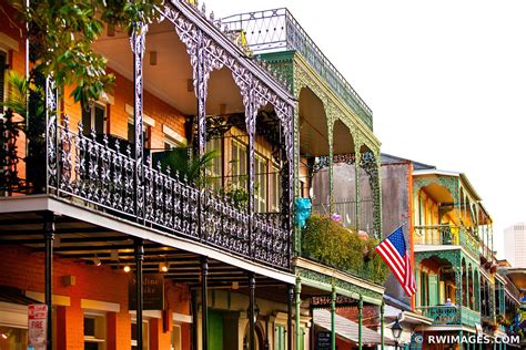 Framed Photo Print Of French Quarter Architecture New Orleans Louisiana