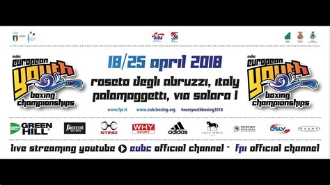 eubc youth european boxing championships 2018 semifinals ring b 24 04 2018 14 00 youtube