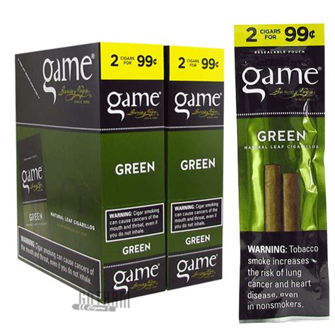 Game Cigarillos Green Gotham Cigars
