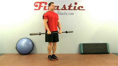 Standing Reverse Barbell Forearm Curls Youtube