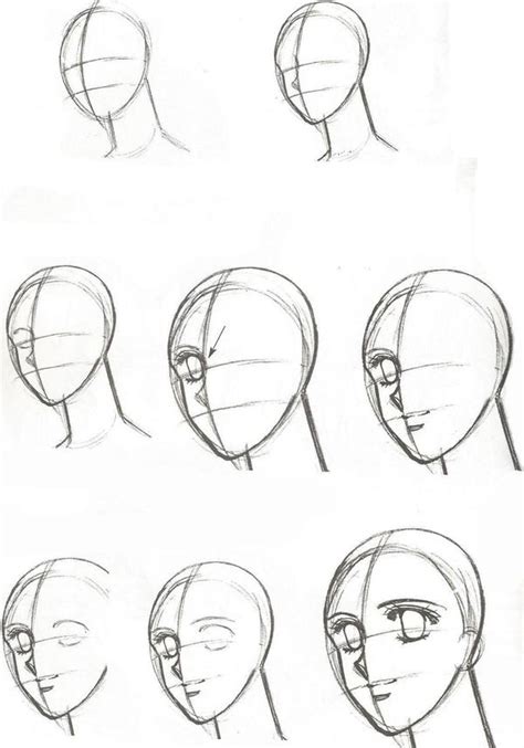 Anime Profile Face Drawing Let S Work With The Basic Technique Of